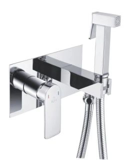 Гигиенический душ со смесителем Rose R255 хром